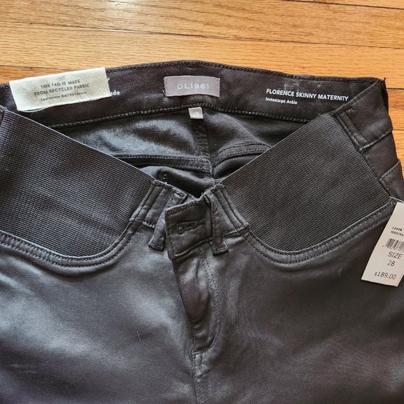 DL1961 Florence Skinny Maternity Instasculpt Ankle Jeans Medina NWT - Picture 3 of 6